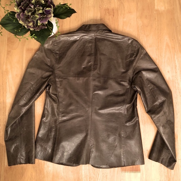 SOLD! 💙3/$25 VINTAGE BANANA REPUBLIC Leather Jacket- 0 - Picture 5 of 11
